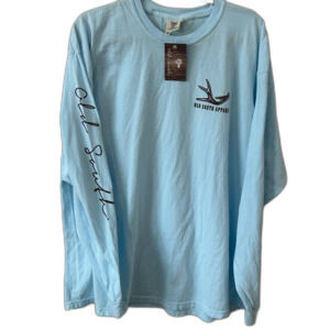 Comfort Colors Shirt Men’s Size 2XL Color Blue Single Antler L Sleeve Old South